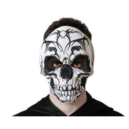 Máscara Calavera Esqueleto Tribal Blanca y Negra de EVA para Halloween y Cosplay Aterrador Precio: 1.49999949. SKU: B1GESY3RLA