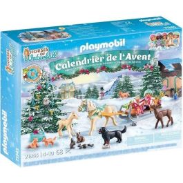 PLAYMOBIL 71345 Calendario de Adviento - Ecuestre - La magia de la Navidad - 24 sorpresas por descubrir mientras esperas la Navidad