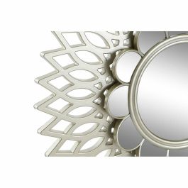 Juego de Espejos DKD Home Decor De pared Polipropileno Dorado Espejo (2 pcs) (35 x 3.5 x 35 cm)