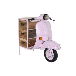 DKD Home Decor Cajonera Shabby Chic Rosa Palo y Natural, 3 Cajones, Metal y Madera de Mango, 68 x 105 x 100 cm Precio: 501.99146338. SKU: S3044046