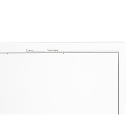 Liderpapel Bloc Dibujo Escolar Espiral 230x325mm 20 Hojas 90 gr/m2 con Recuadro