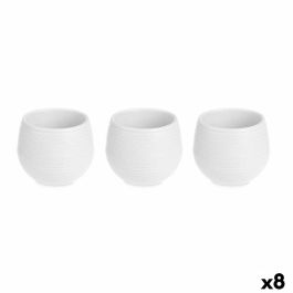 Set de Macetas Ibergarden ES0101221S3 Blanco Plástico 6,2 x 6,2 x 6,6 cm (8 Unidades)