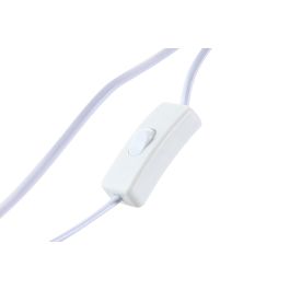 DKD Home Decor Lámpara Sobremesa Mediterraneo Azul Marron Gres Poliester E27 50W Tela 15 x 34 x 24 cm (2 Unidades)