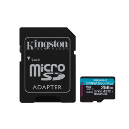 Kingston Tarjeta Memoria Canvas Go! Plus 256GB microSD XC Clase 10 U3 V30 200MBs SDCG4/256GB Precio: 39.69000013. SKU: B14C3VN8QQ