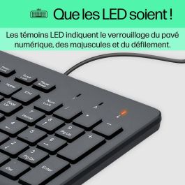 HP 150 Teclado con Cable USB Plug and Play Cómodo para Escritorio
