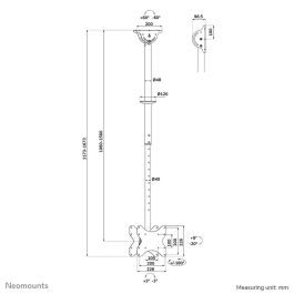 Soporte de Mesa para Pantalla Neomounts CL35-340BL22 42" 23"-42" 43"