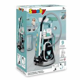 Smoby Carro de Limpieza Juguete y Aspirador Electrónico con Succión Ruidosa, 9 Accesorios, Pilas Incluidas, para niños 3+ años Smoby Carro de Limpieza Juguete y Aspirador Electrónico con Succión Ruidosa, 9 Accesorios, Pilas Incluidas, para niños 3+ años