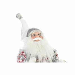 DKD Home Decor Figura Navidad Alpina Gris Poliéster y Madera 22 x 48 x 42 cm