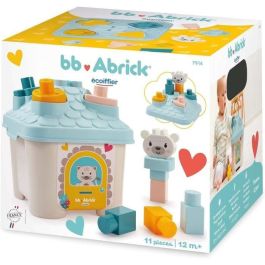 Ecoiffier 7914 Clasificador de Formas Casita de Animales, Juguete Educativo para Bebés, 4 Formas y Bloques, Coordinación Mano-Ojo y Lógica