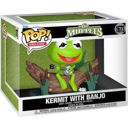Funko Figura POP Deluxe Kermit with Banjo Los Teleñecos Figura Vinilo