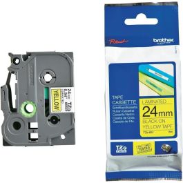 BROTHER Cinta laminada amarillo/negro 24mm Precio: 19.49999942. SKU: B1C8SV99V9