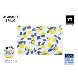 Bandeja Melamina Brillo Lemon 30x20x2.5 cm La Mediterranea (12 Unidades) Precio: 47.79000028. SKU: B1H6AKC34Q