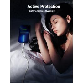 UGREEN Cable USB 2.0 A Lightning 20728, 1m, 5V/2.4A para iPhone 7/7 Plus/6S/6/6 Plus/5s/5c/5, iPad Mini/Mini 2, Blanco