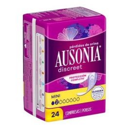 Ausonia DISCREET Compresas Incontinencia Mini para Mujer, Doble Núcleo, Barreras Antifugas, Odourlock, 24 unidades Precio: 3.69000008. SKU: B12PXG3ZDT