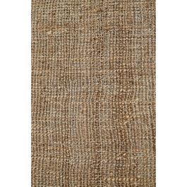DKD Home Decor Alfombra Boho Marrón de Yute y Poliéster 200x140 cm Hecha a Mano Antideslizante