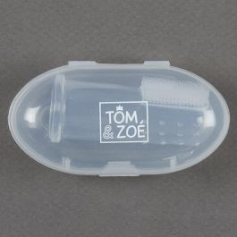Tom et Zoe Cepillo Dientes Bebé con Dedal de Silicona para Higiene Bucodental