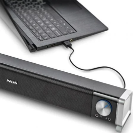 NGS SB500-BT Barra de Sonido Bluetooth 20W 2.0 Negra para PC, TV, Smartphone