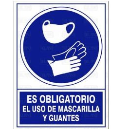 Señal 1605 Plástico 345X245 ''Obligatorio El Uso De Mascarilla Y Guantes'' Duver Precio: 6.50000021. SKU: B12A2849V7