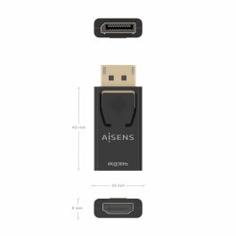 Adaptador HDMI Aisens A125-0949 Negro
