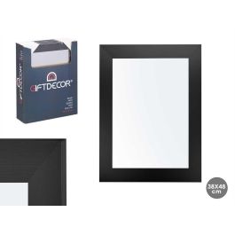 Espejo 38x48 cm marco negro Giftdecor - Madera MDF y vidrio (6 Unidades) Precio: 39.79000058. SKU: S3606499