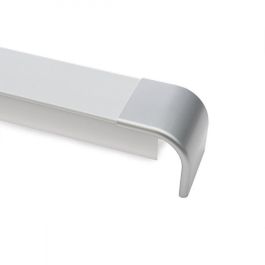 Greenice A4420 Perfil de Esquina Exterior para Tiras LED - Ideal para Iluminación Decorativa Empotrada en Muebles y Vitrinas