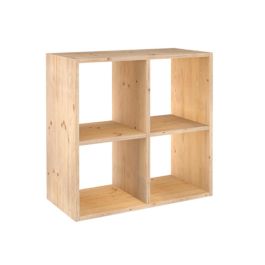 Astigarraga Estantería modular 6 cubos Dinamic pino macizo 70,8 x 70,8 x 33 cm, madera clara Precio: 91.59000015. SKU: S7907501