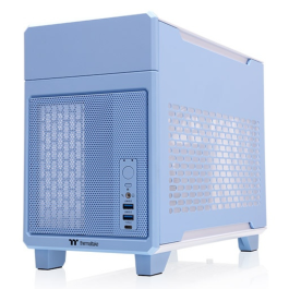 Thermaltake TR100 Mini Tower Caja PC Azul, Soporte Fuentes SFX, Radiadores 120/240mm, Ventiladores 120/140mm, Bahías 2.5" Precio: 139.49999976. SKU: B1JVZM3NFA