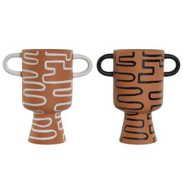 DKD Home Decor Jarrón Terracota Negro 20.3 x 21.5 x 11.5 cm (6 Unidades) Precio: 52.5000003. SKU: B1FNHLP5QK