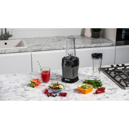 Ninja BN495EU Batidora de Vaso con Auto-iQ 1000W, 2 Vasos de 700ml para Llevar