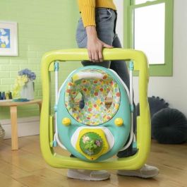 Bright Starts BRI17367 Andador Plegable 2 en 1 Wanderlights con Juguete de Actividades Extraíble, Música y Altura Ajustable