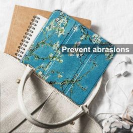 CoreParts For Apple iPad 10th Gen 10.9-inch (2022) Tri-fold Caster Hard Shell Cover with Auto Wake Function - Blossom Style