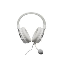 GENESIS Toron 301 Auriculares Gaming Alámbricos Diadema Blanco con Transductores 53mm y Micrófono Boom Desmontable Ultraligeros