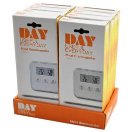 Day Termómetro Sonda/Temporizador Digital para Cocina, Mide de 0 a 250 °C, Cable de 1 Metro