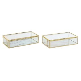 Joyero Moderno DKD Home Decor Dorado 11 x 5 x 20 cm (2 Unidades) Precio: 13.59000005. SKU: B1BZNEL3HW