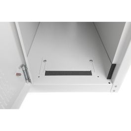 Digitus Armario Rack para Computadora con Puerta de Vidrio, Ruedas y Cerradura, de Acero, Gris RAL 7035