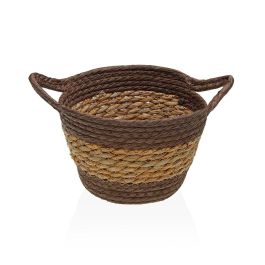 Cesta Redonda con Asas Marrón Versa 19x13 cm - Alga y Papel (2 Unidades) Precio: 5.50000055. SKU: B168C33XT4