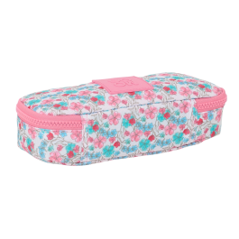 Estuche Escolar Moos Flores Multicolor 22 x 5 x 8 cm