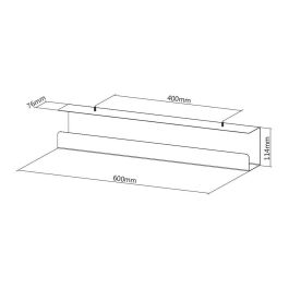 Value Cable Organizer Cable Tray Black 1 Pc(S)