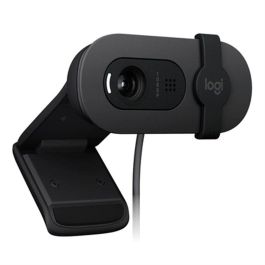Logitech Brio 105 Business Webcam 1080p con Obturador de Privacidad, Micrófono y Plug-and-Play. Ideal para Empresas, compatible con Windows, macOS, Google Meet.