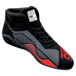 Botines Racing OMP OMPIC/82907340 Negro/Rojo (Talla 40)