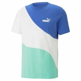 Camiseta Deportiva de Manga Corta Puma Power Cat Azul (M) Precio: 31.78999967. SKU: S64114735