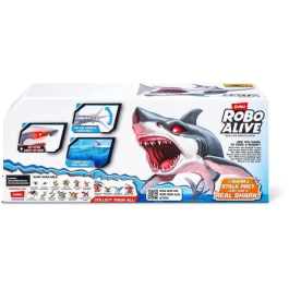 Zuru Robo Alive Shark Attack Tiburón Blanco Juguete Interactivo con Movimientos Realistas y Ojos Brillantes 1721839408360
