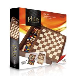 Juegos de madera plus en caja con accesorios set 5 juegos 29x29 cms. Juegos de madera plus en caja con accesorios set 5 juegos 29x29 cms.