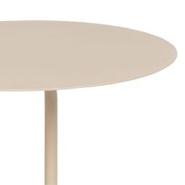 Mesa auxiliar 30,5 x 30,5 x 53 cm Crema Hierro Mesa auxiliar 30,5 x 30,5 x 53 cm Crema Hierro