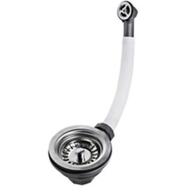 Válvula para fregadero con Rebosadero Flexible Teka 61001302 Plata Acero Inoxidable