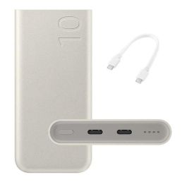 Samsung Batería Externa Powerbank 10000mAh 25W Carga Rápida USB-C para 2 Dispositivos Beige