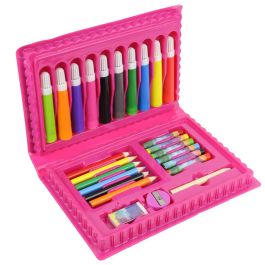 Createur de Genie Estuche con 25 Piezas: 10 Rotuladores, 6 Lápices, 6 Plastidecores, Goma, Sacapuntas y Lápiz