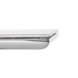 DKD Home Decor Mesa de Centro Moderna de Acero y Cristal Blanco Plateado para Salón | Medidas: Ancho 120 x Largo 60 x Alto 40 cm