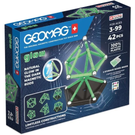 Geomag Ecofriendly 42 uds Resplandor Construcciones 2D/3D Brillan en la Oscuridad Set Incluye Barras, Esferas y Bases Fabricado con Plástico 100% Reciclado Precio: 43.49999973. SKU: B1AX83A4TC