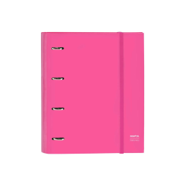 Safta Carpeta 4 Anillas con Recambio Fresa 27x32x3.5 cm